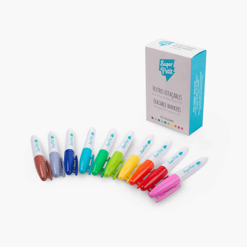 feutres effaçables super petit loisir créatif set silicone accessoires le beguin de charlie concept store tours