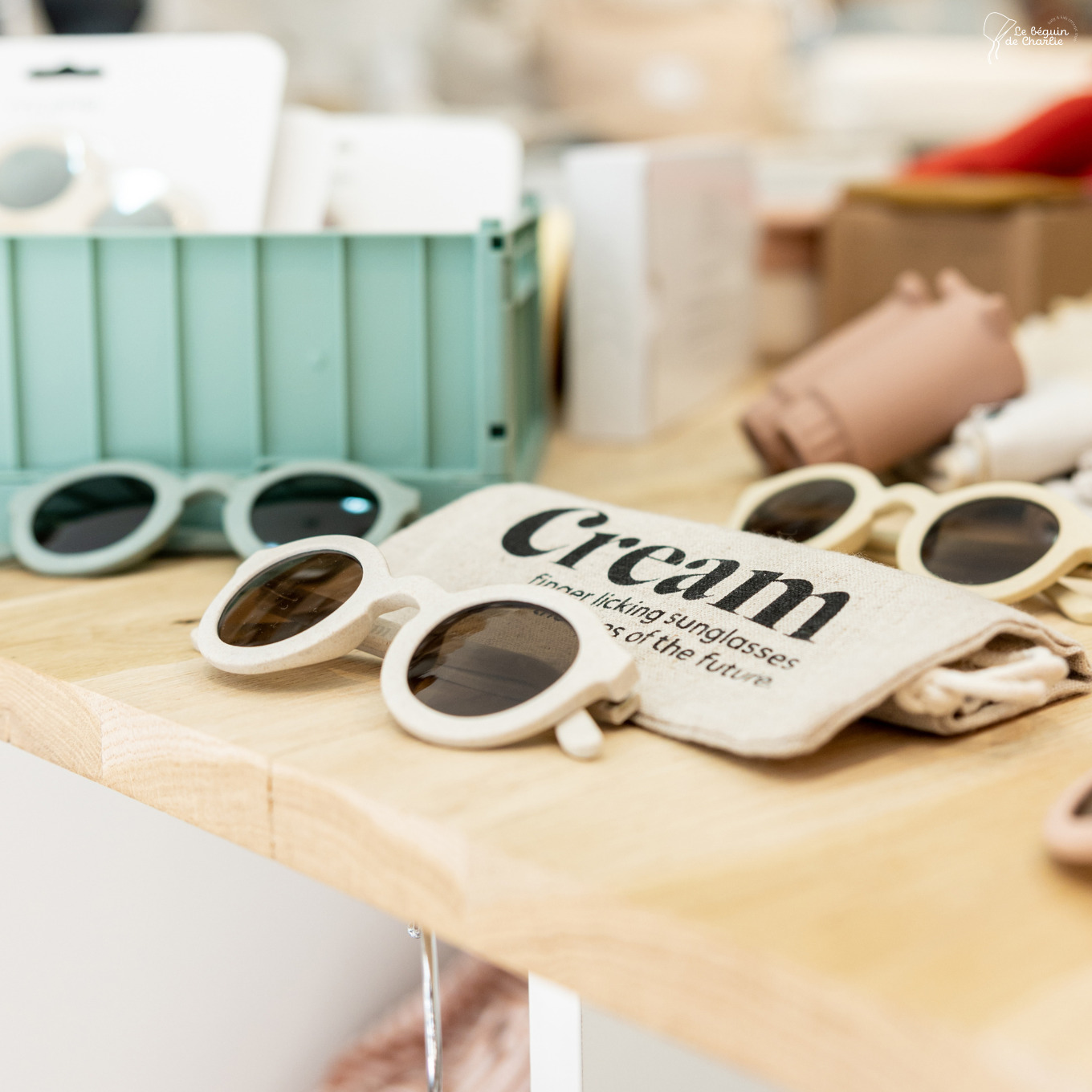 lunettes soleil cream été chaleur protection yeux enfants bebe plage vacances accessoires mode le beguin de charlie concept store tours