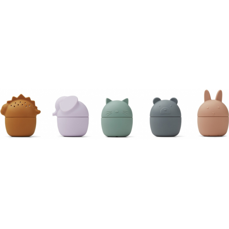 jouets de bain en silicone en forme d'animaux pour bébé et enfant de la marque Liewood chez Le béguin de Charlie