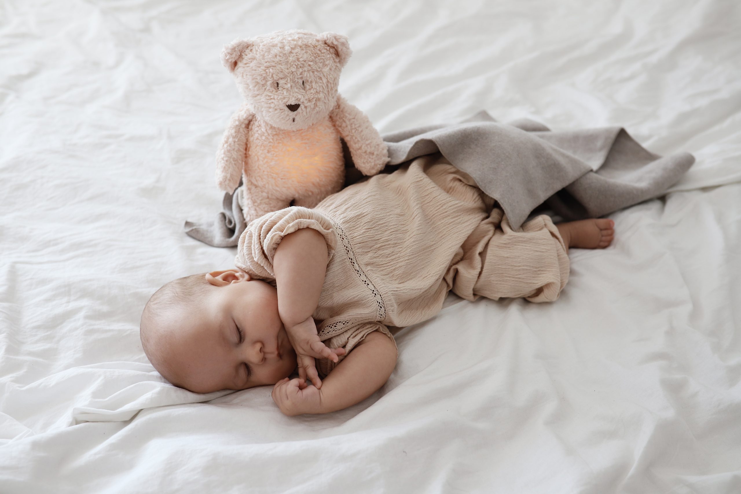 Veilleuse peluche ours Moonie / Rose – Image 2