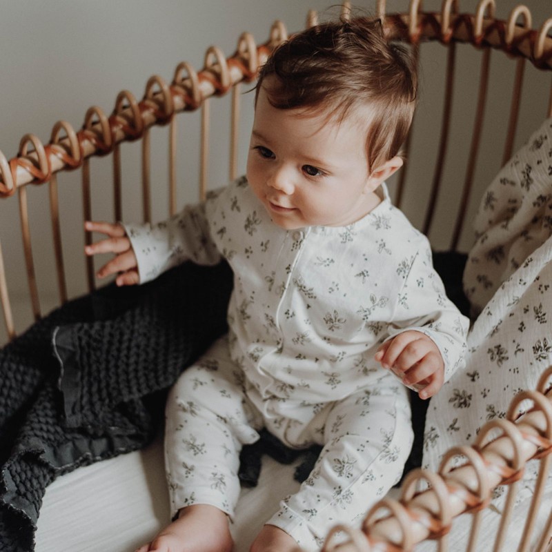 Bonjour Little le beguin de Charlie pyjama sommeil nuit confort douceur fille garçon bebe enfants cadeau maman tonka pansies californien Marbella Poppy trousse de toilette naissance maternité