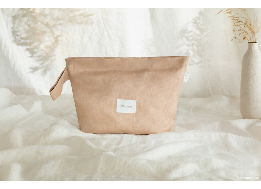 Nobodinoz trousse de toilette soin beauté enfants bébé parents cadeau accessoires lin maternité naissance grossesse famille le béguin de Charlie concept store tours