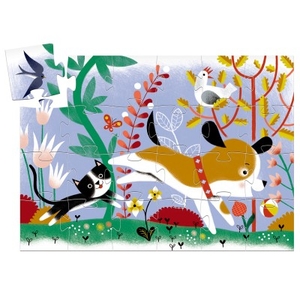 puzzle DJECO chien chat cadeau tours concept 3ans