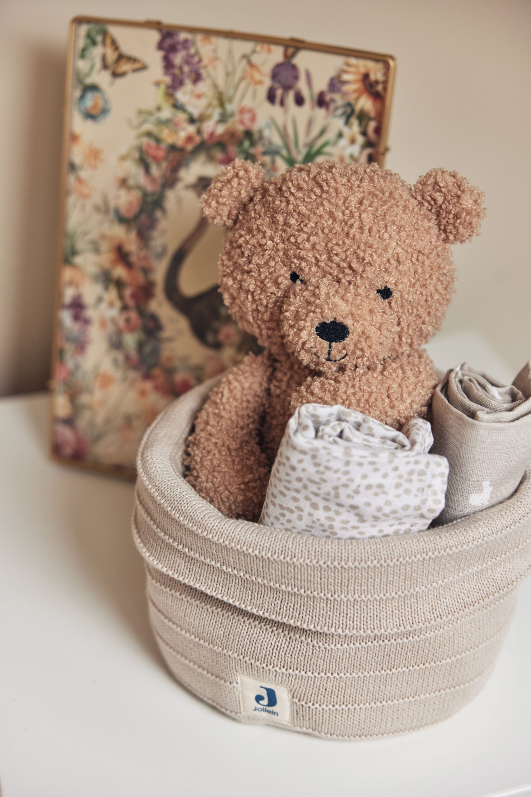 Jollein peluches doudous animaux douceur apisement calme décoration accessoires cadeaux anniversaire bébés enfants le béguin de Charlie concept store tours