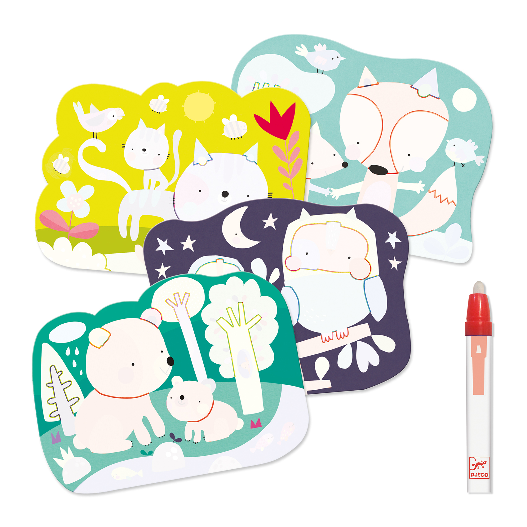 Djeco loisirs créatifs enfants bebes jeux coloriages magiques activités manuelles accessoires cadeaux le béguin de Charlie concept store tours