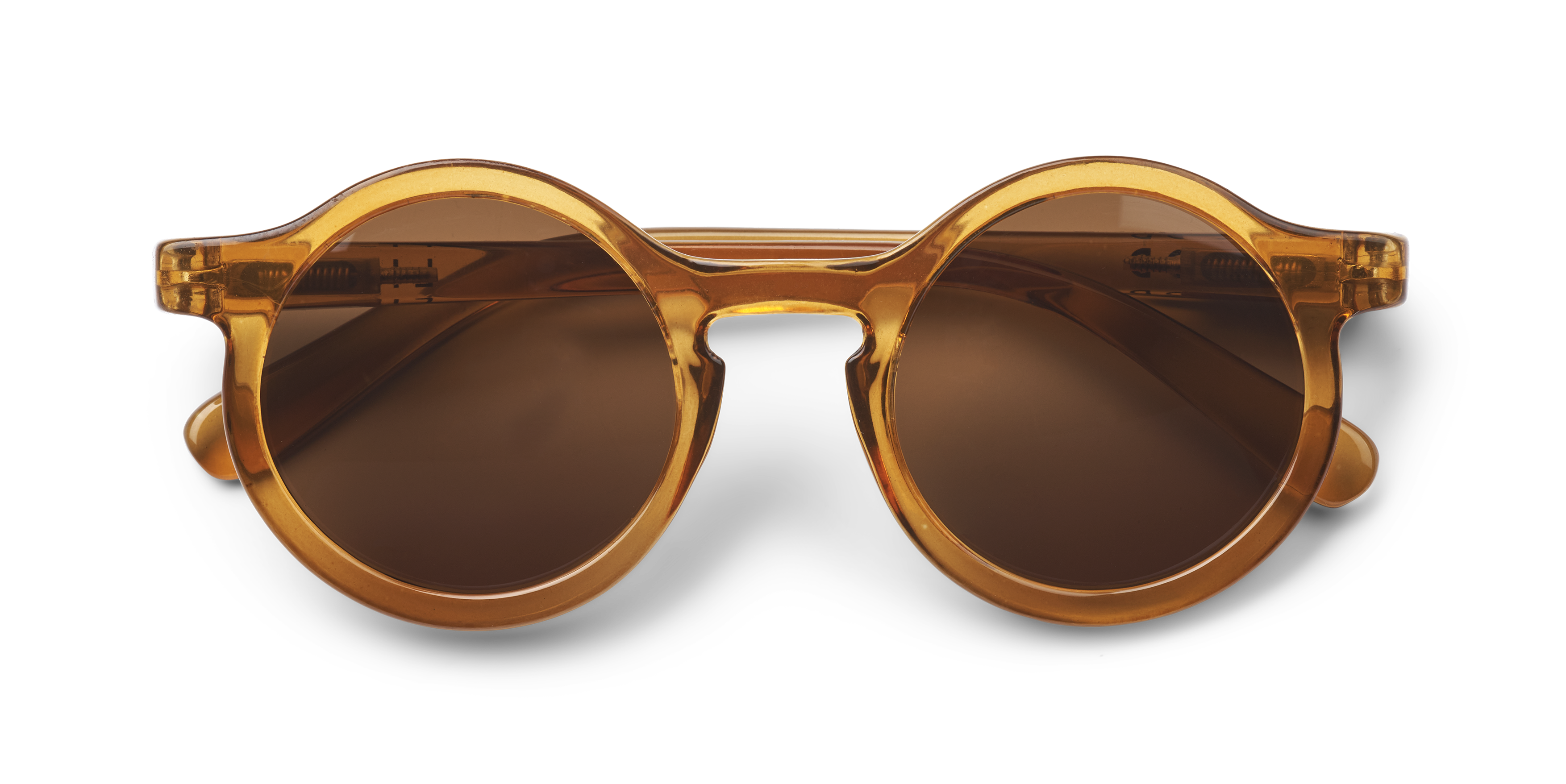 lunettes de soleil Darla Liewood pour enfant couleur moutarde transparent chez Le béguin de Charlie