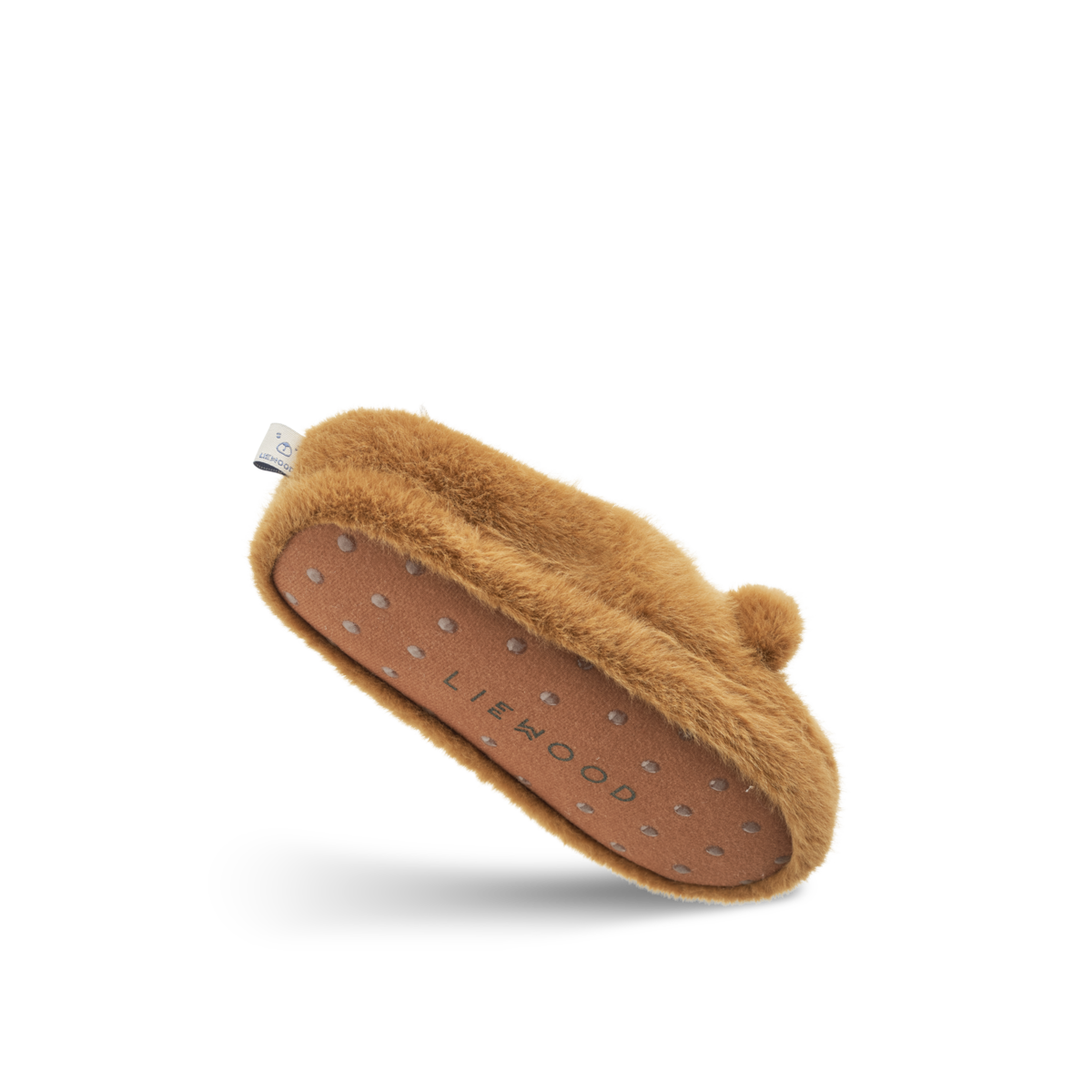 paire de chaussons semelle Liewood pour enfants chez le béguin de Charlie, Tours en forme d'animaux ours