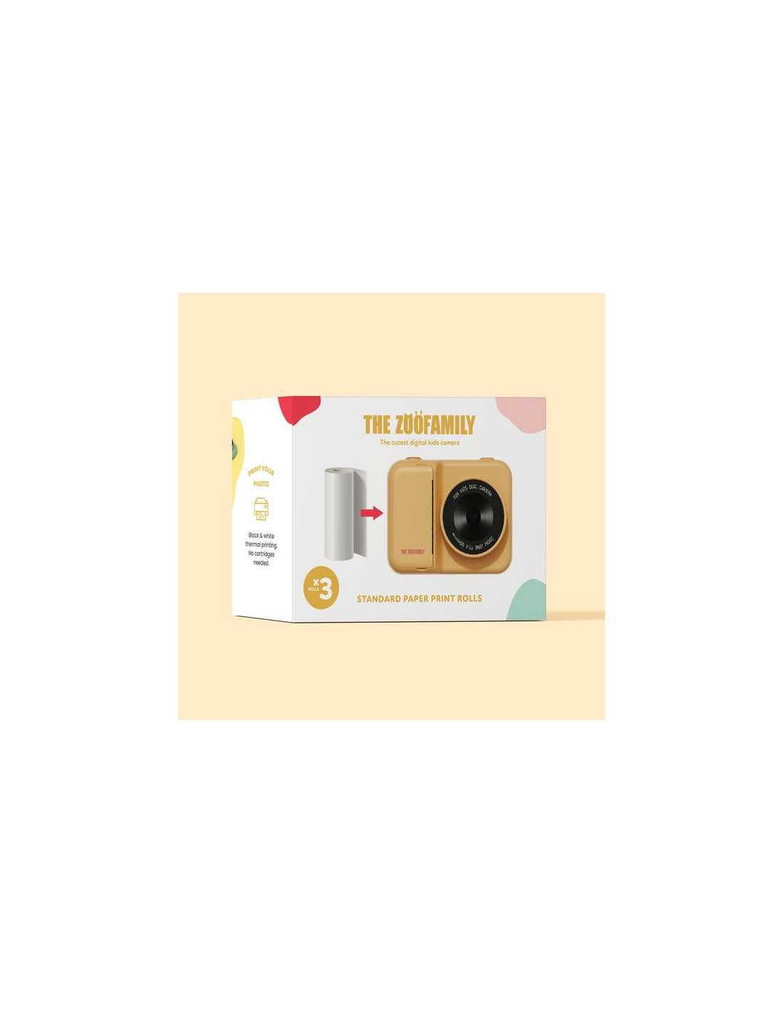 recharge de rouleaux pour appareil photo enfant instantanée lot de 3 cadeau kids the Zoofamily, le béguin de Charlie, Tours