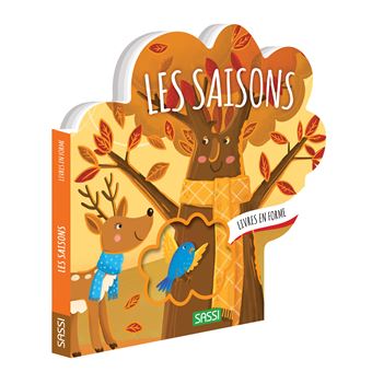livre cartonné en forme d'arbre sur le thème des saisons adapté pour bébés et enfants de l'année, Sassi, le béguin de Charlie, Tours