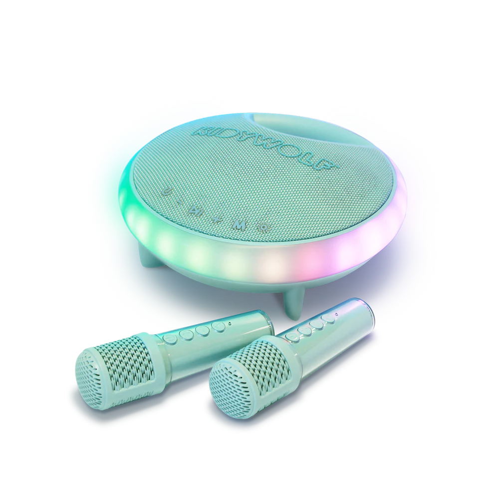 enceinte pour karaoke de la marque Kidywolf pour les bébés et enfants chez le béguin de Charlie jouet ou cadeau pour Noel