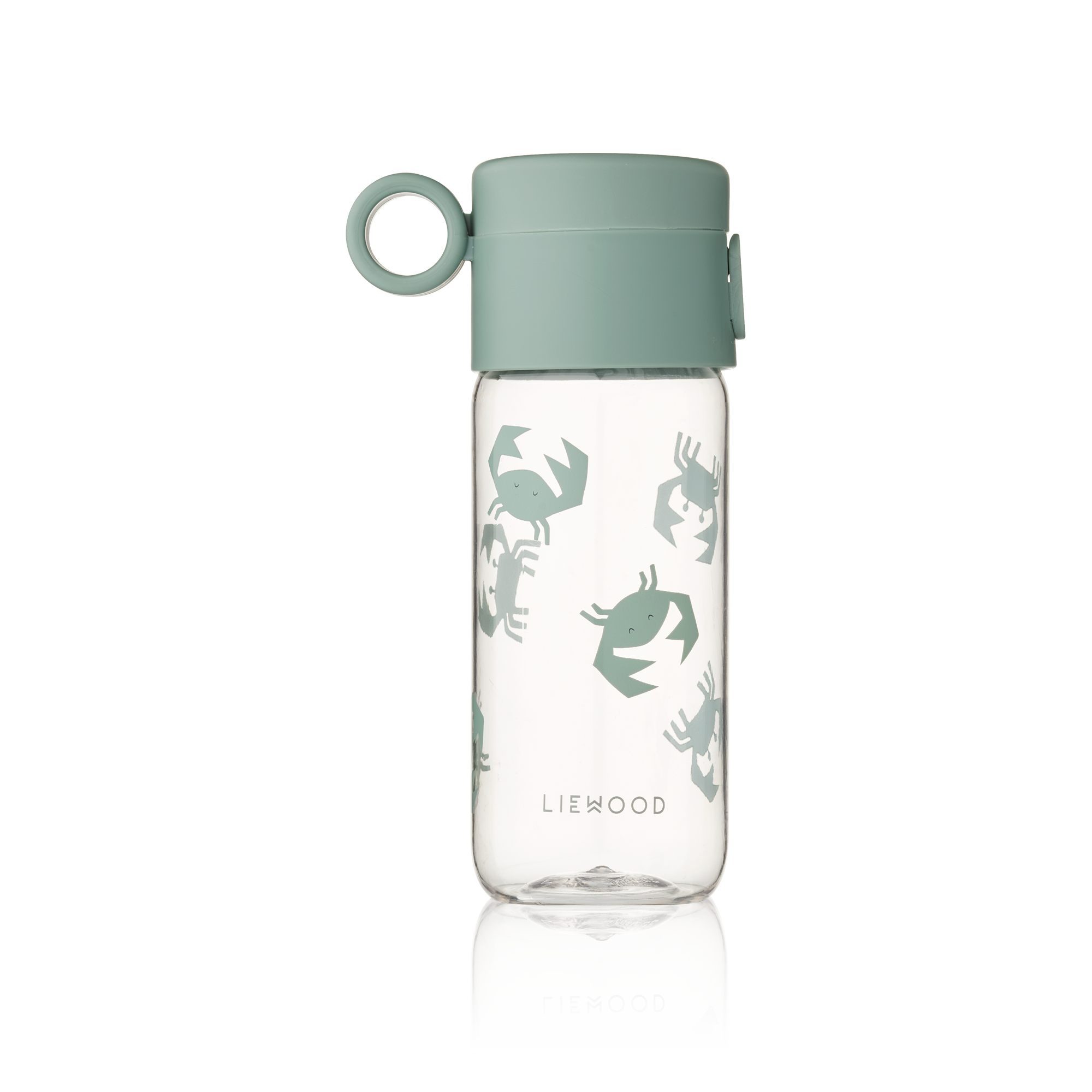 gourde pour bébé et enfants motifs d'été crabes accessoire de la marque Liewood chez le béguin de Charlie à Tours