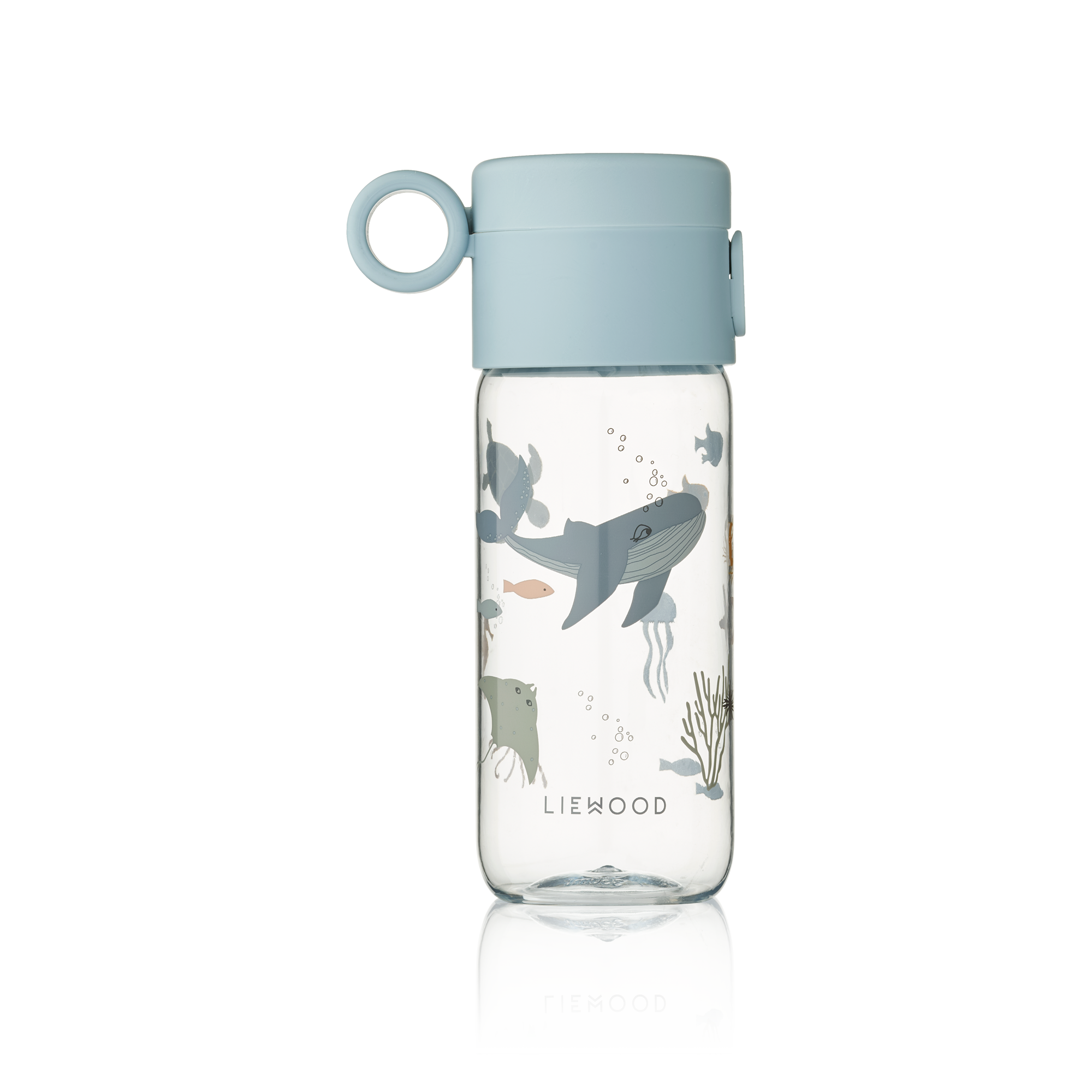 gourde pour bébé et enfants motifs d'été animaux de la mer accessoire de la marque Liewood chez le béguin de Charlie à Tours