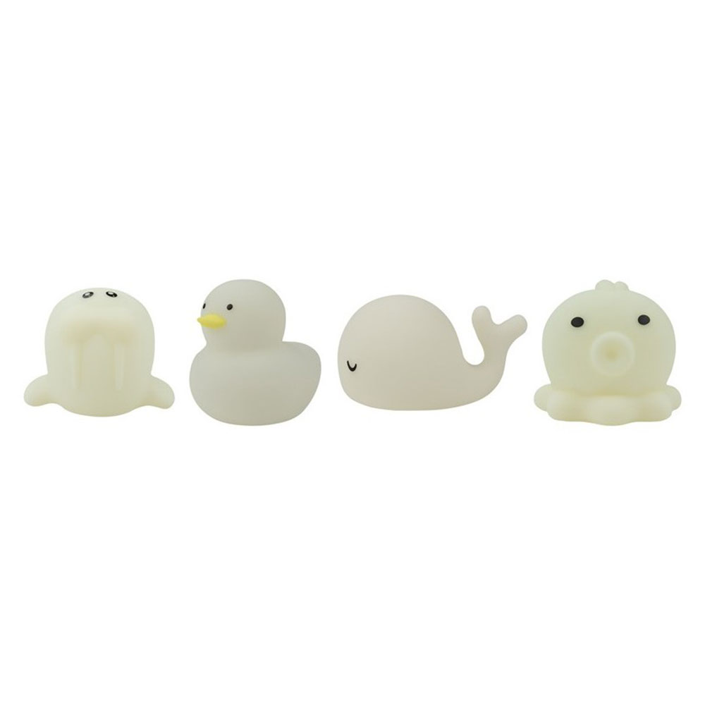 jouets de bain en silicone qui s'allument dans le bain pour enfants de la marque Mary's chez le béguin de Charlie à Tours