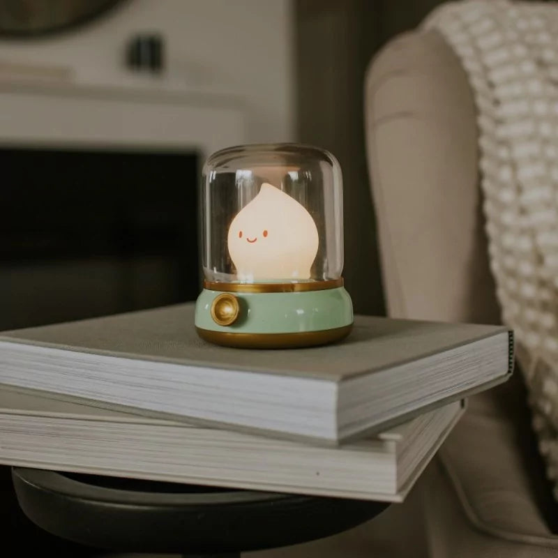 veilleuse pour bébés et enfants en forme de flamme avec possibilité de régler l'intensité de la lumièreère lampe rechargeable et nomade de la marque Mary's chez le béguin de Charlie à Tours