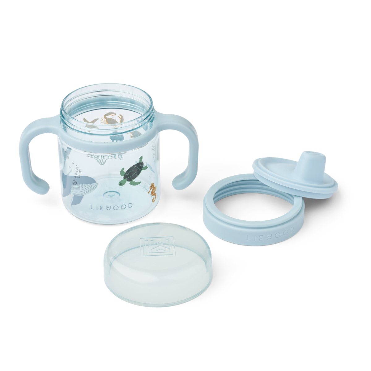 tasse à bec avec hanses pour bébé pour l'apprentissage cadeau de naissance de la marque Liewood chez le béguin de Charlie à Tours