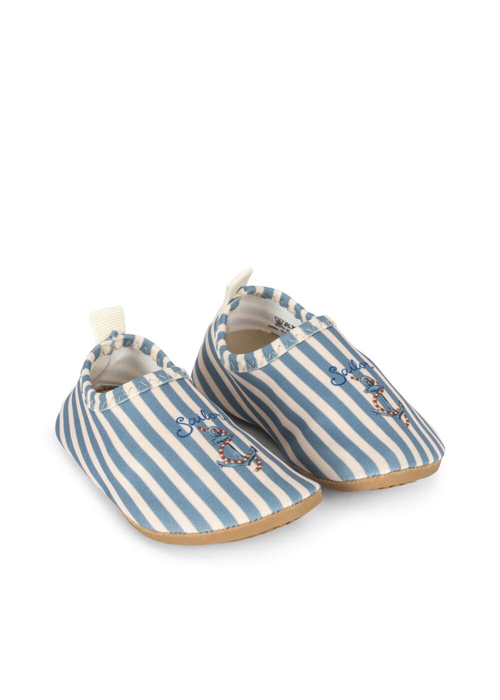 chaussons de nage à rayures bleu Sailor pourbébés et enfants - de Lamarque Konges Slojd - disponible en ligne et en boutique chez Le béguin de Charlie à Tours