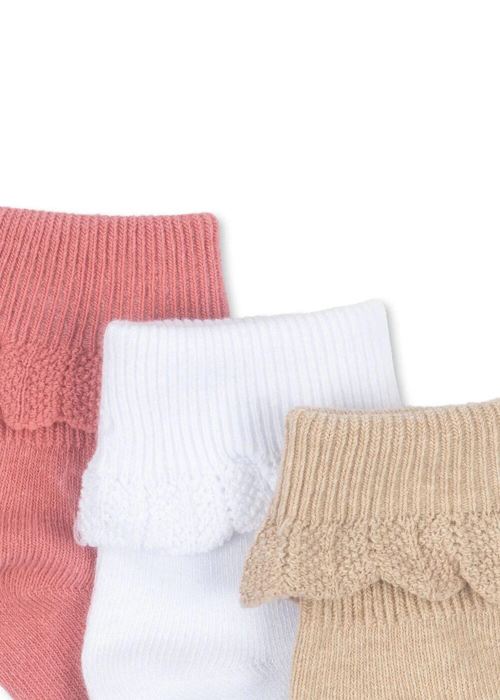 volants des petites chaussettes colorés vendues par trois - marque Konges Slojd - disponible chez Le béguin de Charlie en ligne et dans la boutique à Tours