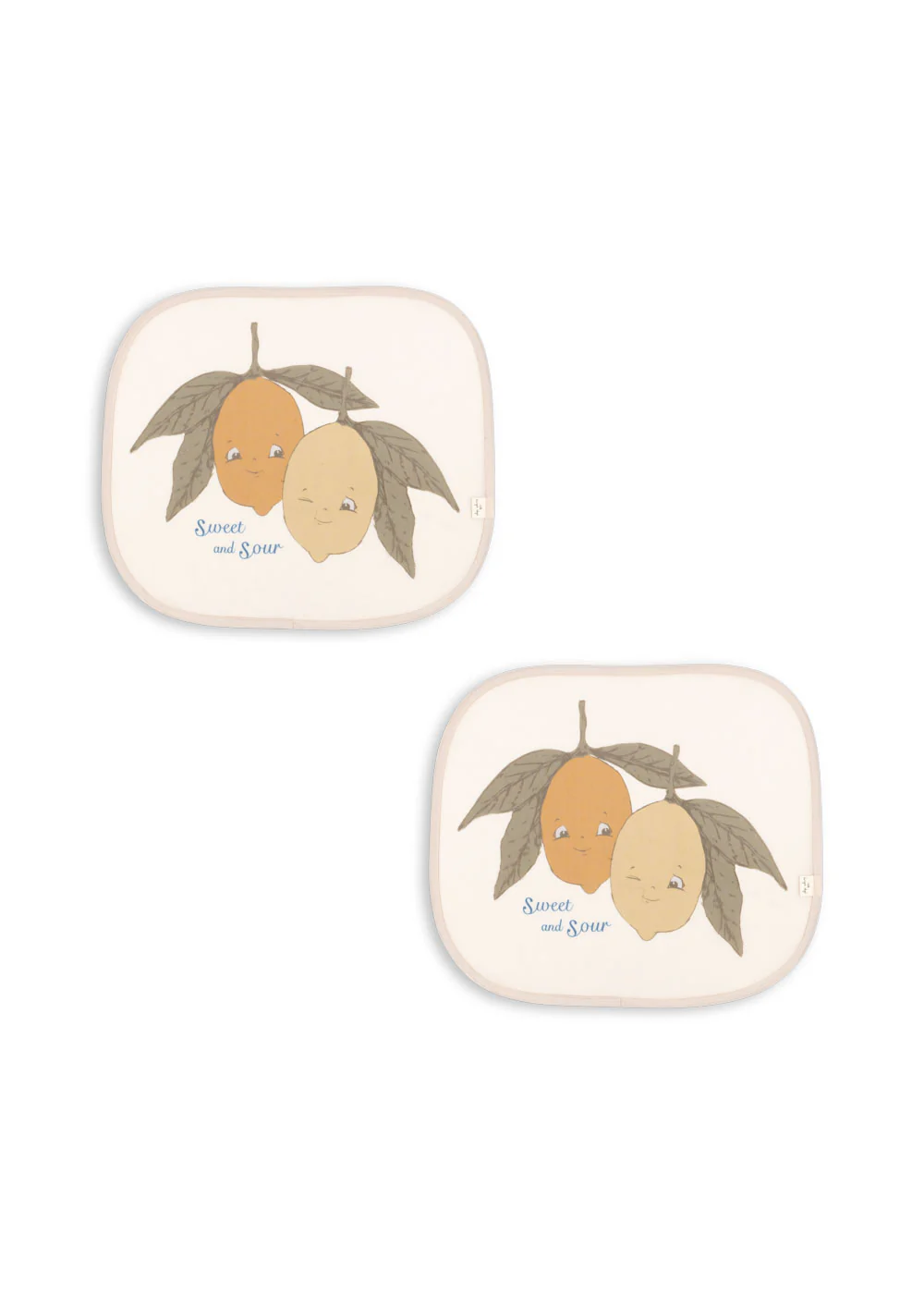 pares soleil jaune motif citron pour la voiture pour les enfants de la marque Konges Slojd chez le béguin de Charlie à Tours