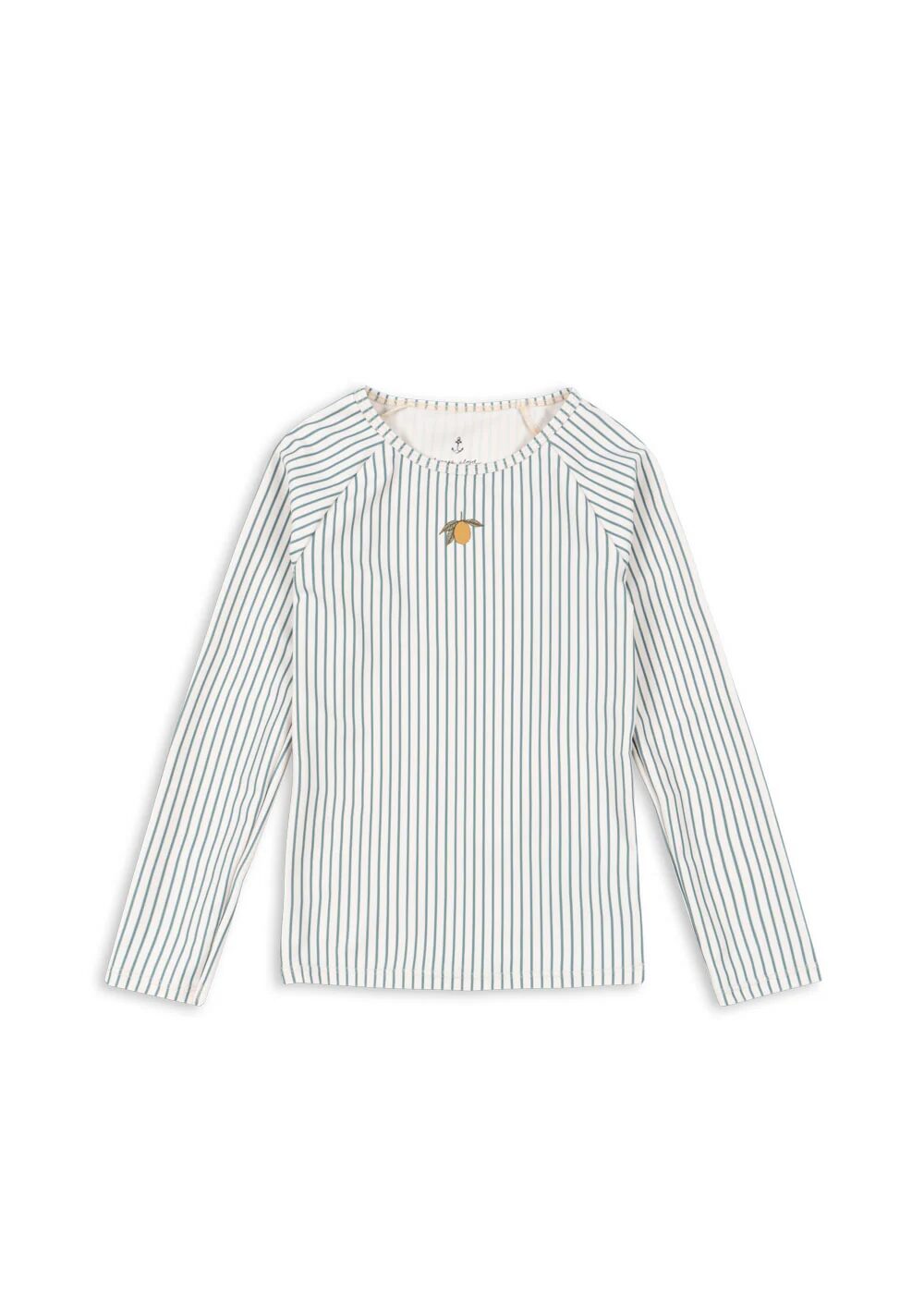 tee shirt anti uv à rayures avec un citron pour bébés et enfants accessoire natation - marque Konges Slojd - disponible en ligne et en boutique chez Le béguin de Charlie à Tours