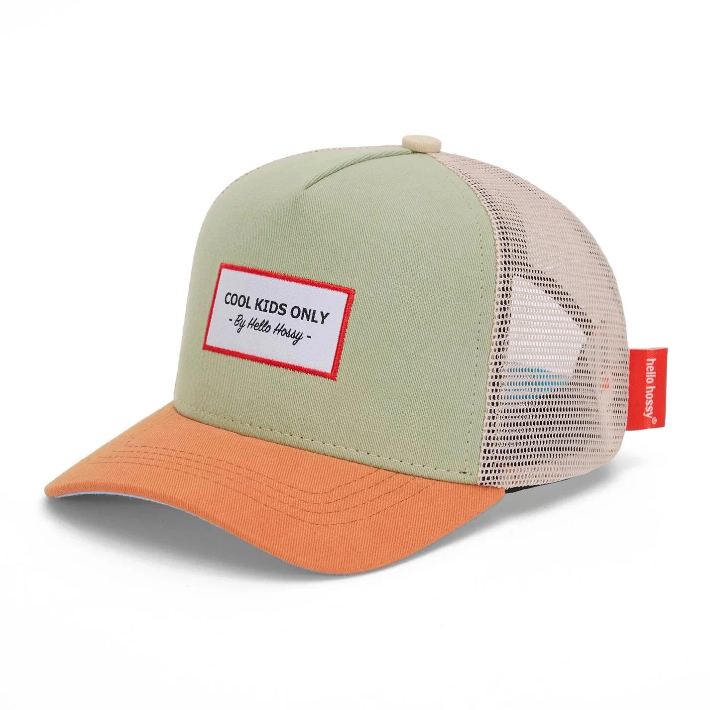 Casquette Hello hossy pour enfant couleur vert anis avec filet - accessoire mode été chez Le béguin de Charlie