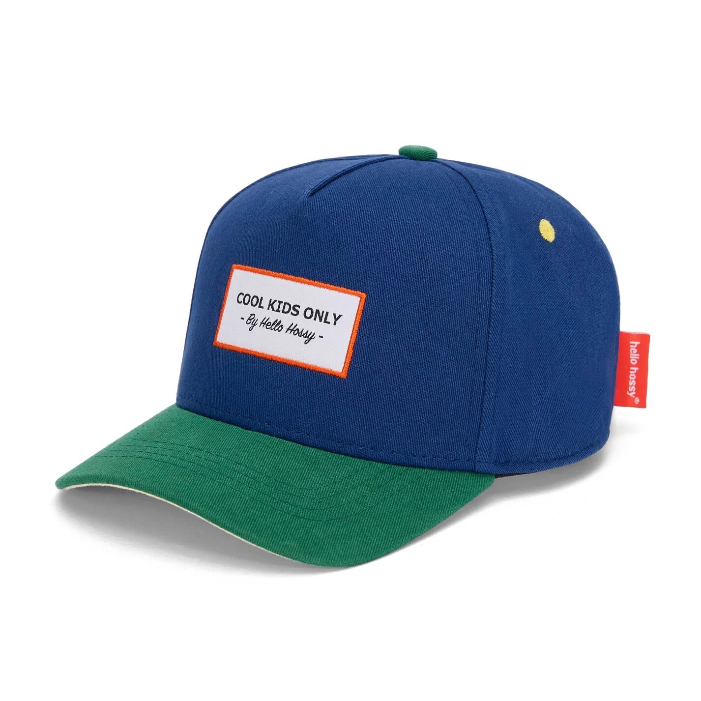 casquette mini night couleur bleu et vert enfants - accessoire de mode - de la marque Hello Hoosy - disponible en ligne et en boutique chez Le béguin de Charlie à Tours