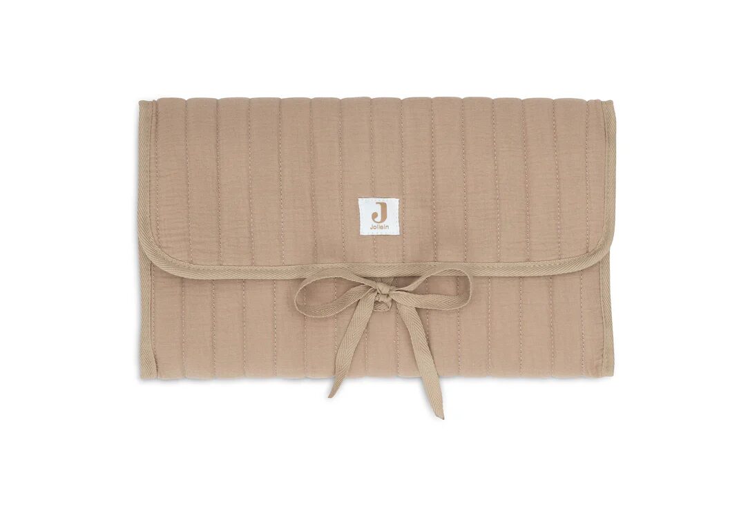 tapis à langer nomade couleur biscuit pour bébés et parents - idées de cadeau de naissance - marque Jollein - disponible en ligne et en boutique chez Le béguin de Charlie à Tours
