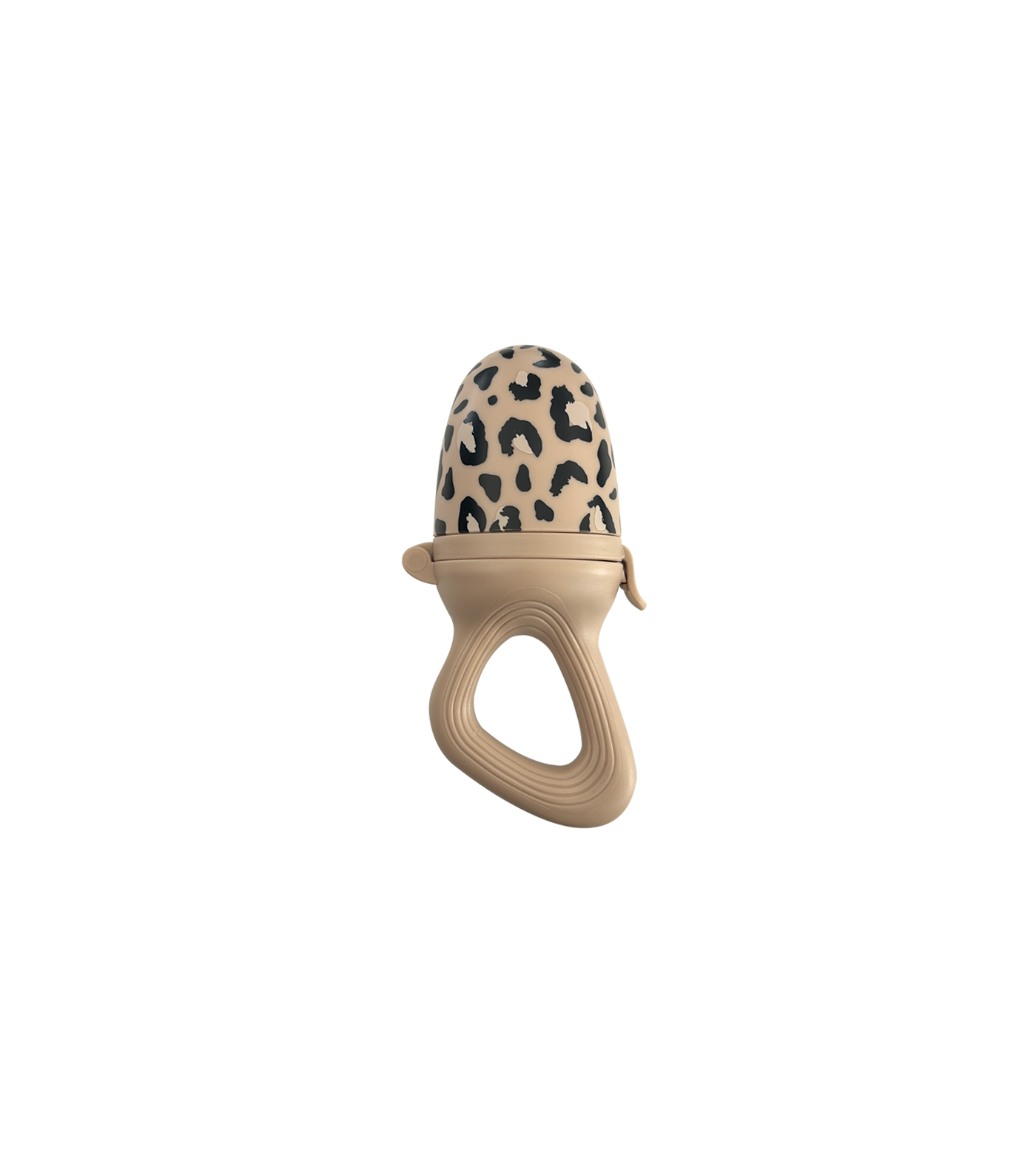 tétine grignoteuse pour la diversification alimentaire taire et les dents des bébés motif léopard sauvage - de la marque Zakuw - disponible en ligne et en boutique chez Le béguin de Charlie à Tours