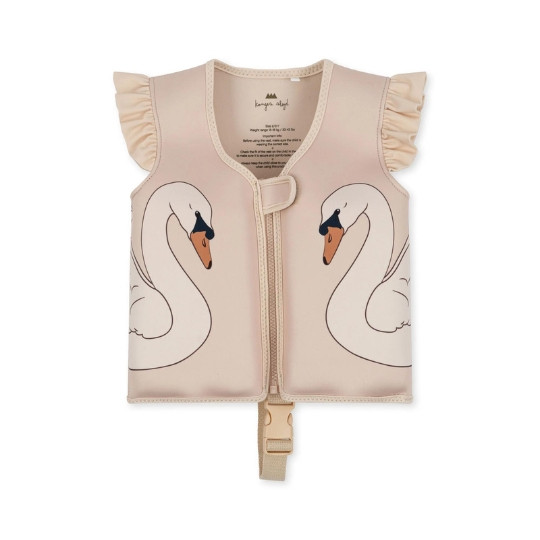 gilet de flottaison pour bébés et enfants - motif Swan - de la marque Konges Slojd - disponible en ligne et en boutique chez Le béguin de Charlie à Tours
