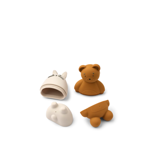 jouets de bain pour enfants en silicone Duncan Sandy - animaux pour bébés et enfants pour jouer dans le bain de la marque Liewood - disponible en ligne et en boutique chez Le béguin de Charlie à Tours