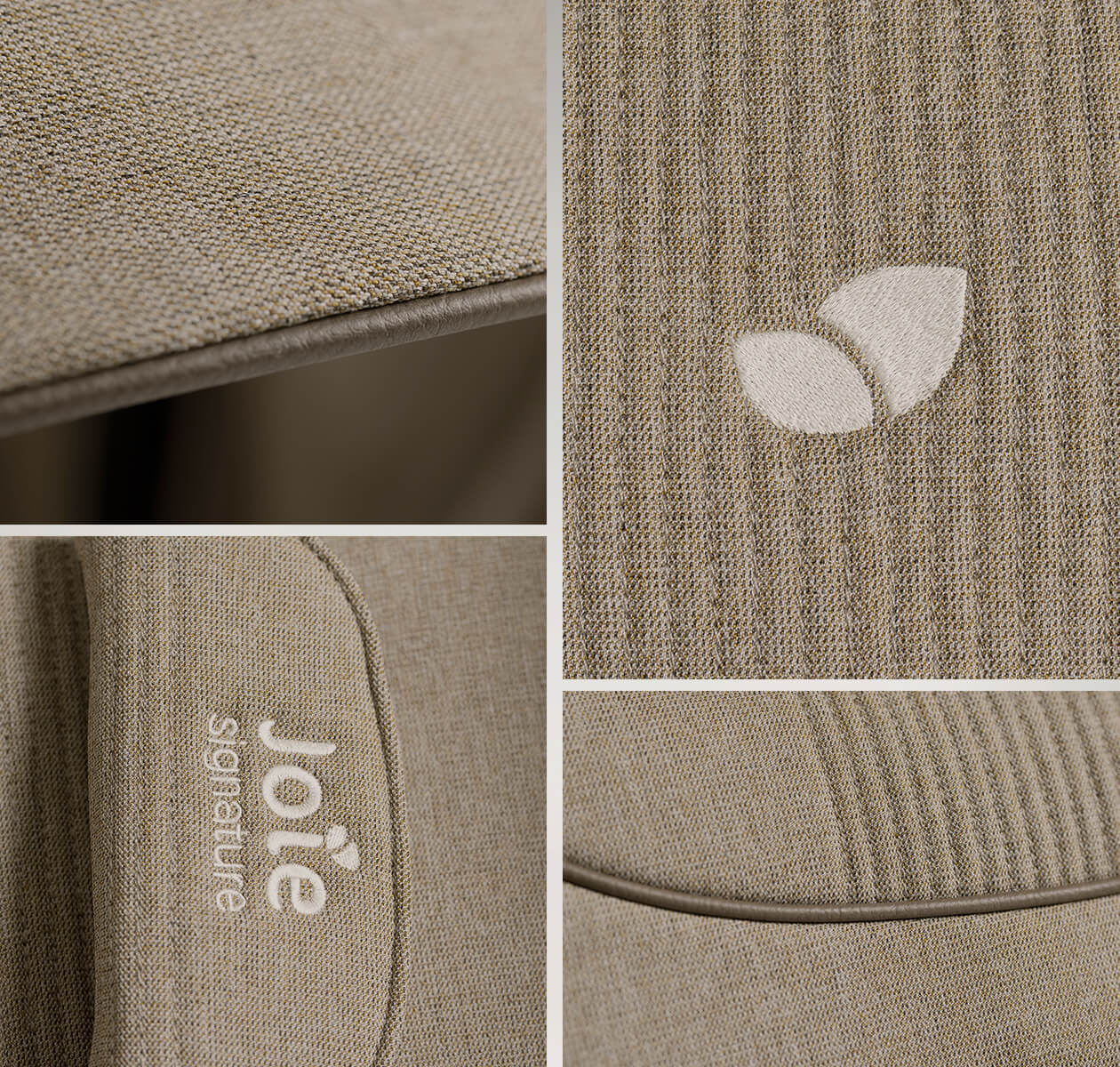 poussette joie signature Parcel LX sandstone finitions - poussette pour bébés et enfants de la marque Joie - disponible en ligne et en boutique chez Le béguin de Charlie à Tours