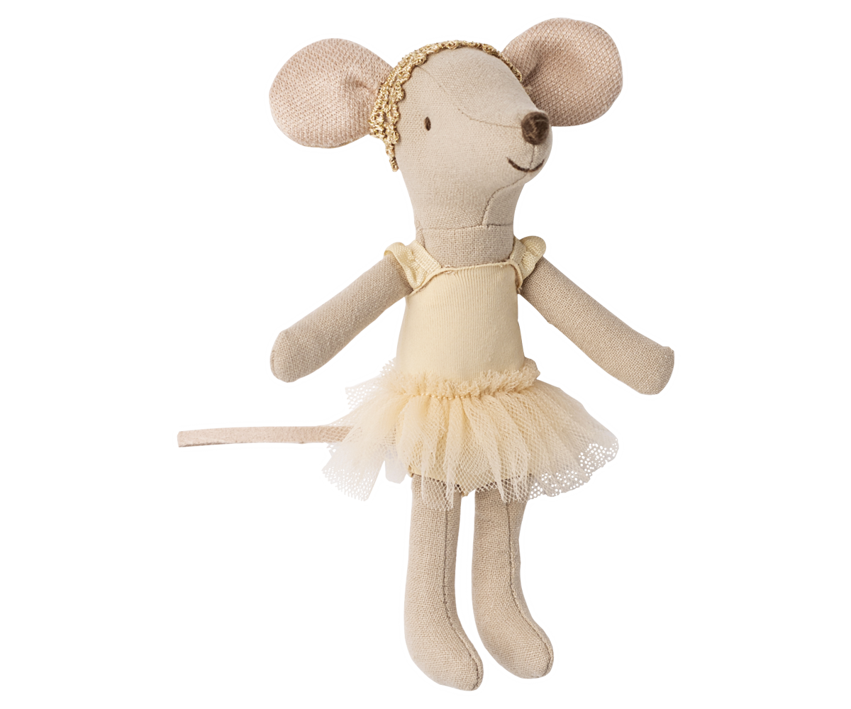 souris danseuse en tissu de la marque maileg chez le béguin de Charlie