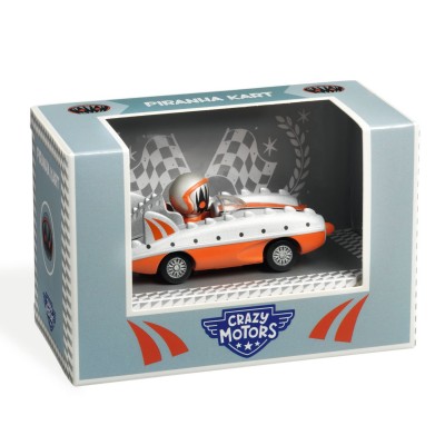 Piranha kart - voitures de la collection Crazy Motors de la marque Djeco - jouets et collection pour bébés et enfants - disponible en ligne et en boutique chez Le béguin de Charlie à Tours