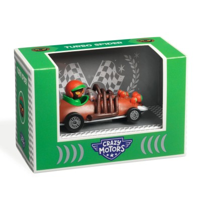 Turbo spider - voiture de la collection Crazy Motors de la marque Djeco - jouets et collection pour bébés et enfants - disponible en ligne et en boutique chez Le béguin de Charlie à Tours