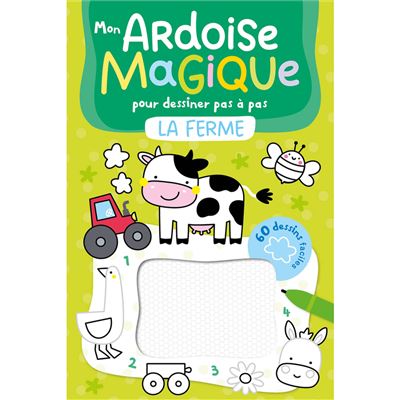 ardoise magique sur le thème de l ferme - loisir créatif et jeu enfants - idée cadeau - de la marque 1, 2, 3 soleil - disponible en ligne et en boutique chez Le béguin de Charlie à Tours