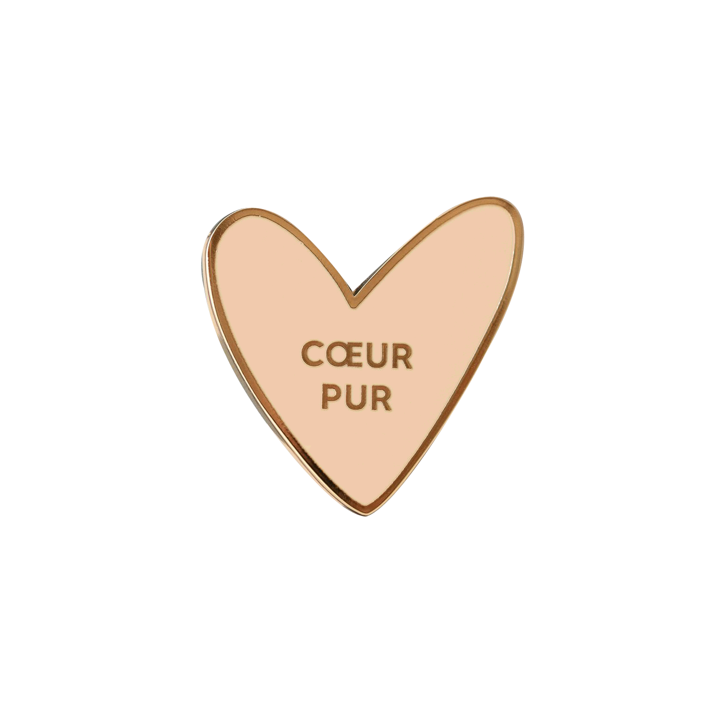 pin's coeur pur - accessoire de mode pour enfants et adultes - idée petit cadeau de la marque Zakuw - disponible en ligne et en boutique chez Le béguin de Charlie à Tours
