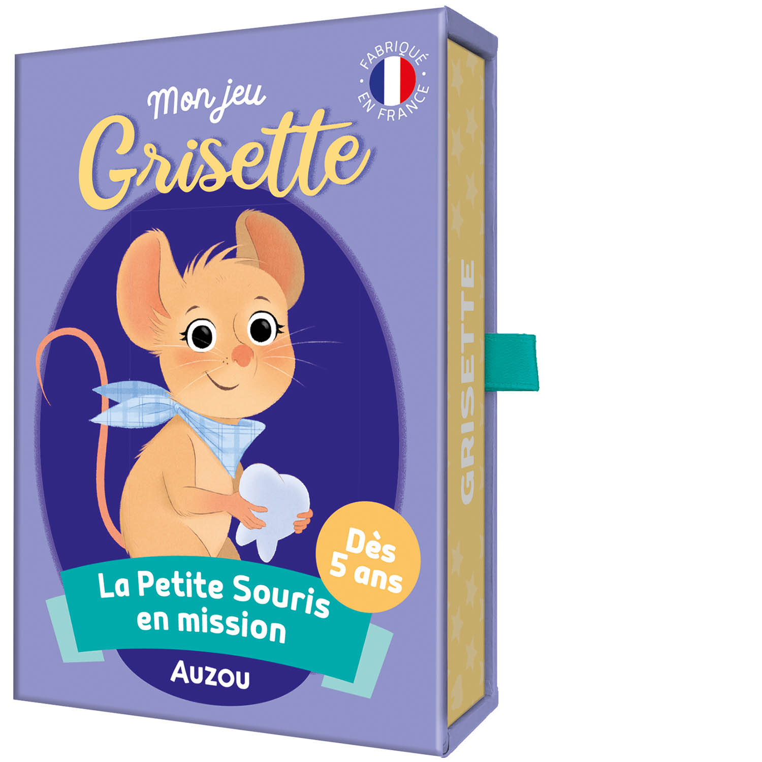 jeu de carte "mon jeu de Grisette - jeu de société à faire en famille - jeu enfant et famille - de la marque Auzou - disponible en ligne et en boutique chez Le béguin de Charlie à Tours