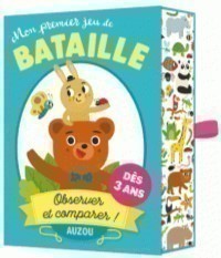 jeu de carte - jeu de bataille thème animaux du monde - jeu de société enfants et famille - de la marque Auzou - disponible en ligne et en boutique chez Le béguin de Charlie à Tours