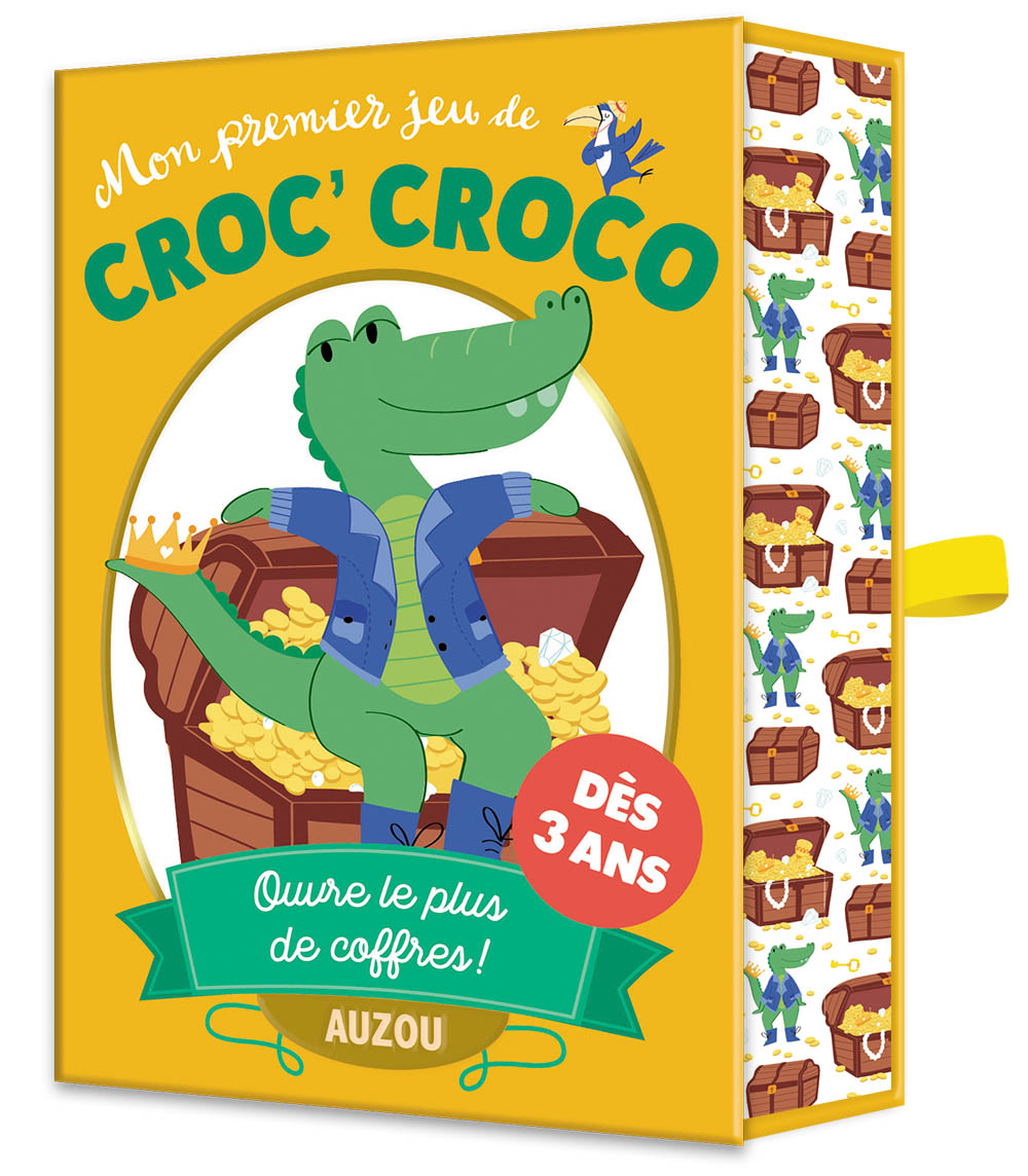 jeu de cartes / mon premier croc'croco - jeu de cartes enfants à faire en famille - jeu de société de la marque Auzou - disponible en ligne et en boutique chez Le béguin de Charlie à Tours