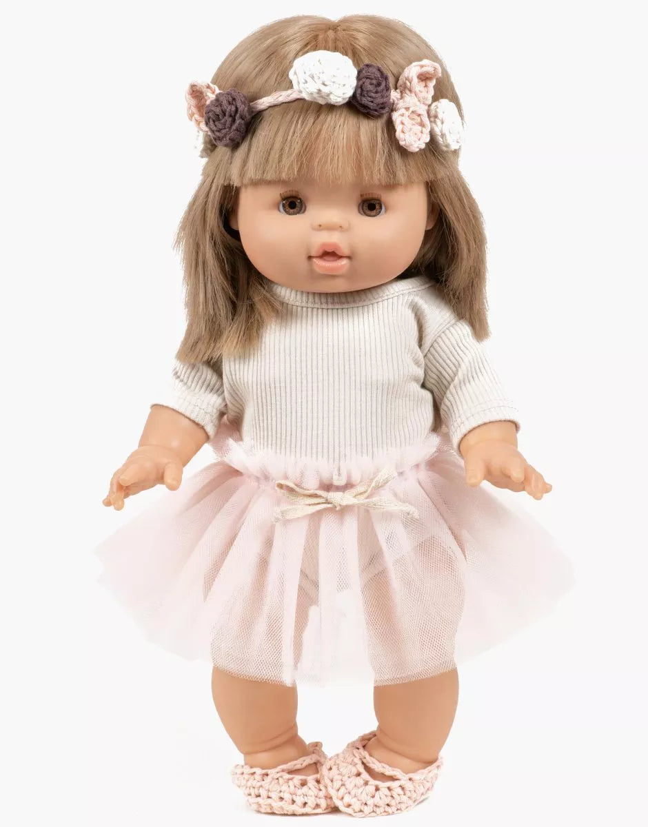 tutu rose en tule pour poupée - vêtement poupée Minikane - jouets enfants - idée cadeau - disponible en ligne et en boutique chez Le béguin de Charlie à Tours
