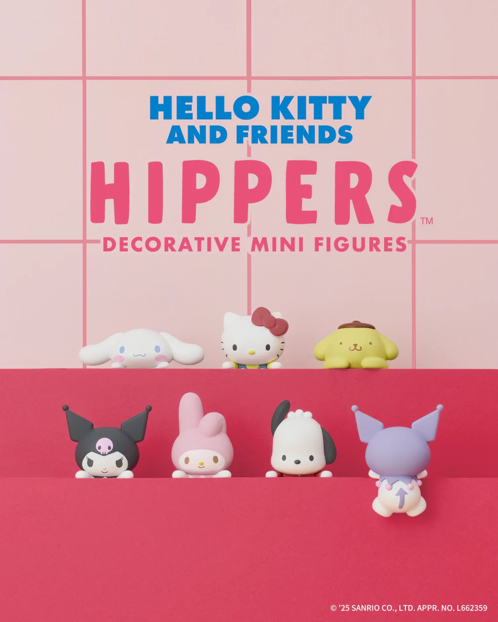 Figurine pour téléphone Hippers Hello Kitty de la marque Sonny Angel chez Le béguin de Charlie