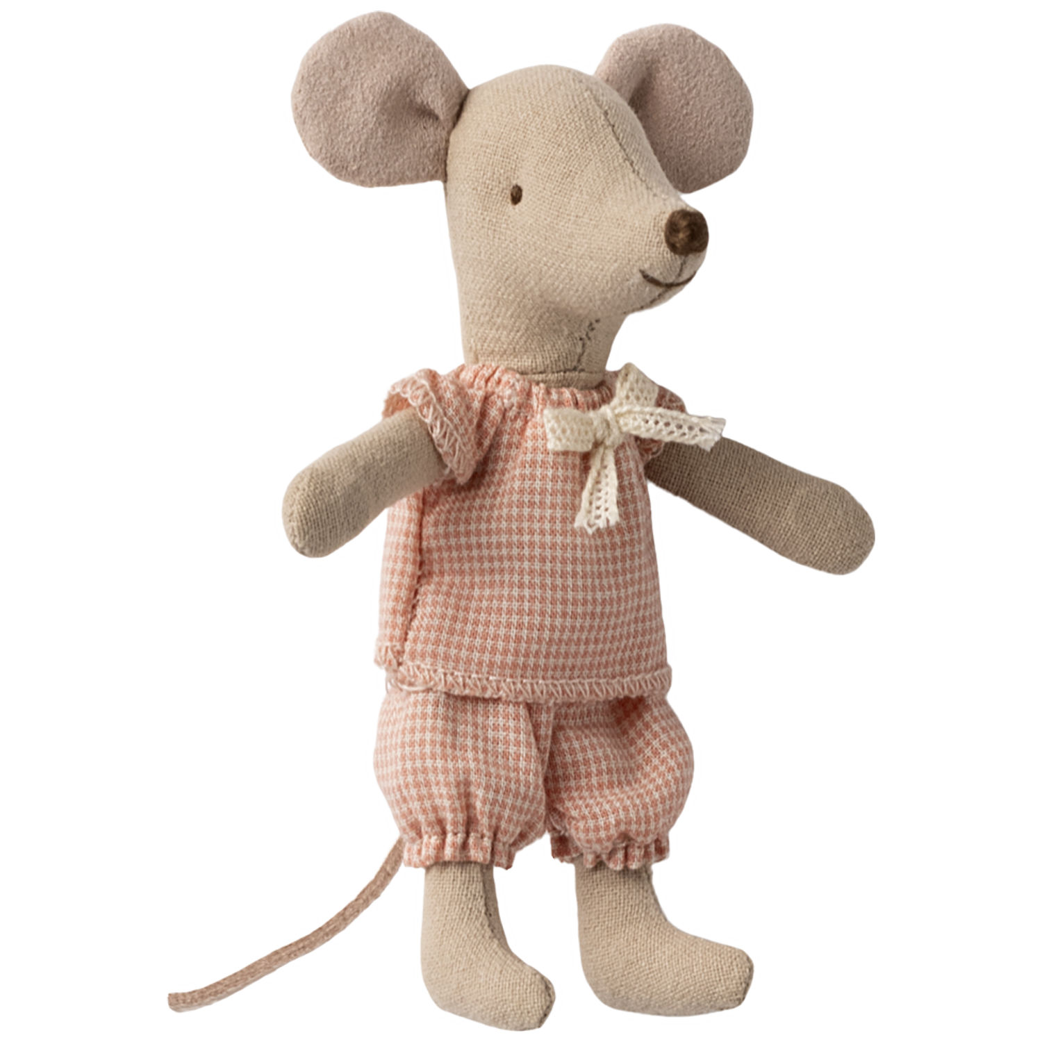 souris petite soeur dans sa boite - figurines - souris petite soeur en pyjama - jouets enfants - de la Marque Maileg - disponible en ligne et en boutique chez Le béguin de Charlie à Tours