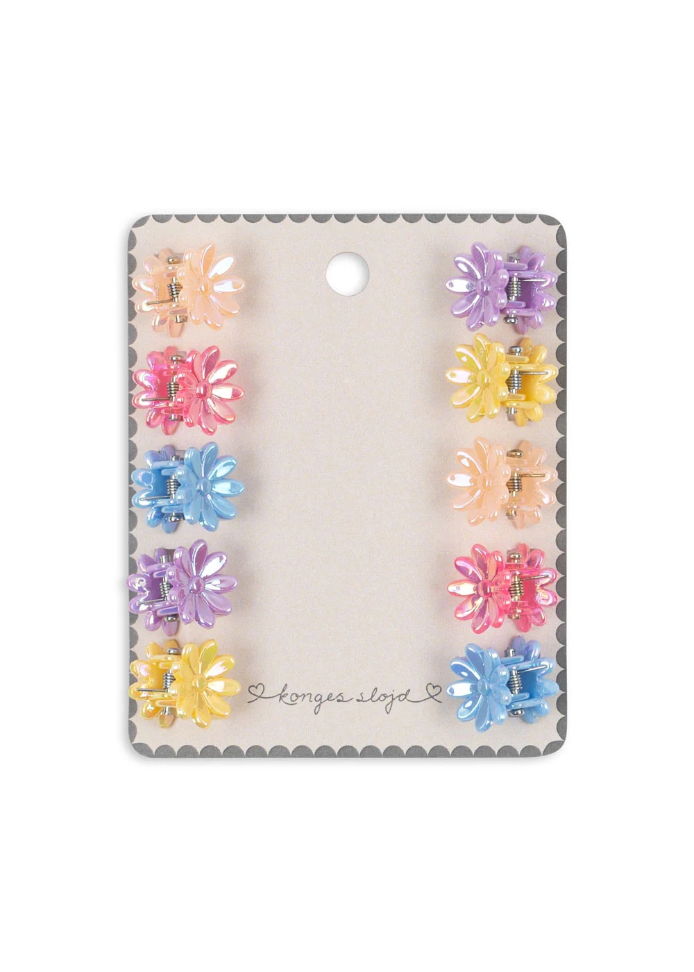 pinces pour cheveux en fleurs de toutes les couleurs pour enfant de la marque Konges Slojd chez Le béguin de Charlie