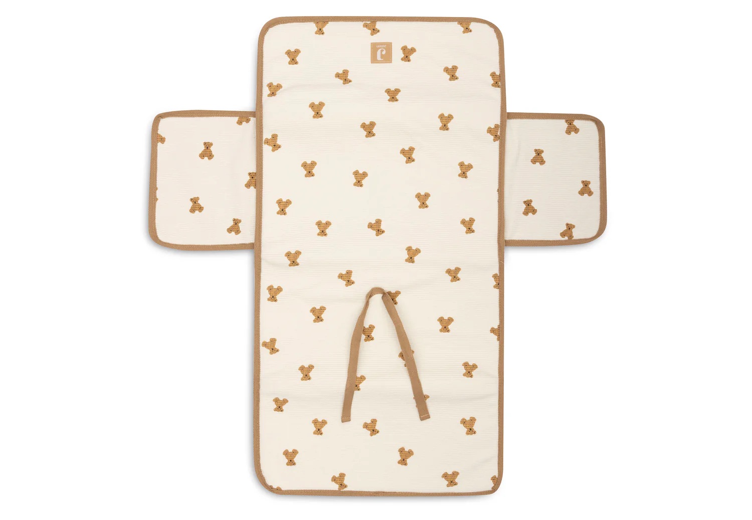 tapis à langer motif ours nomade bébé et parents de la marque Jollein