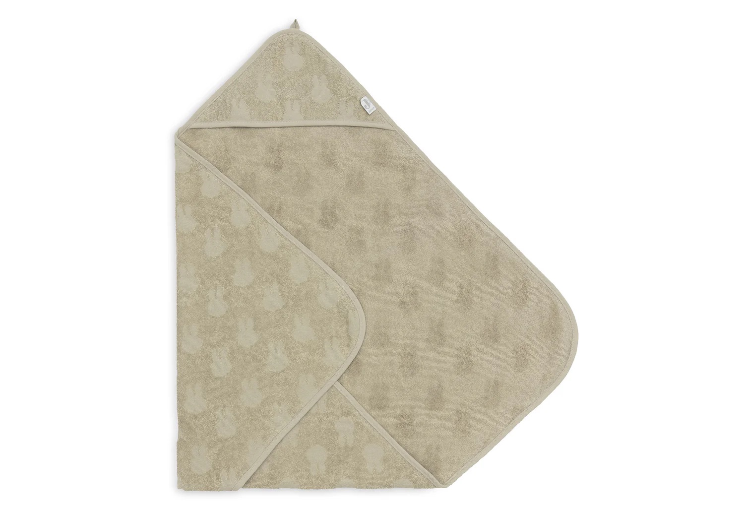 cape de bain Miffy motif lapin couleur olive pour bébé de la marque Jollein