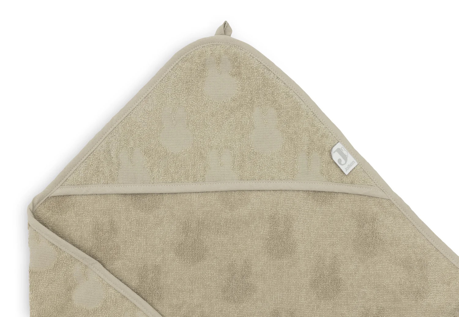 capuche de la cape de bain miffy lapin olive pour bébé dès la naissance de la marque Jollein