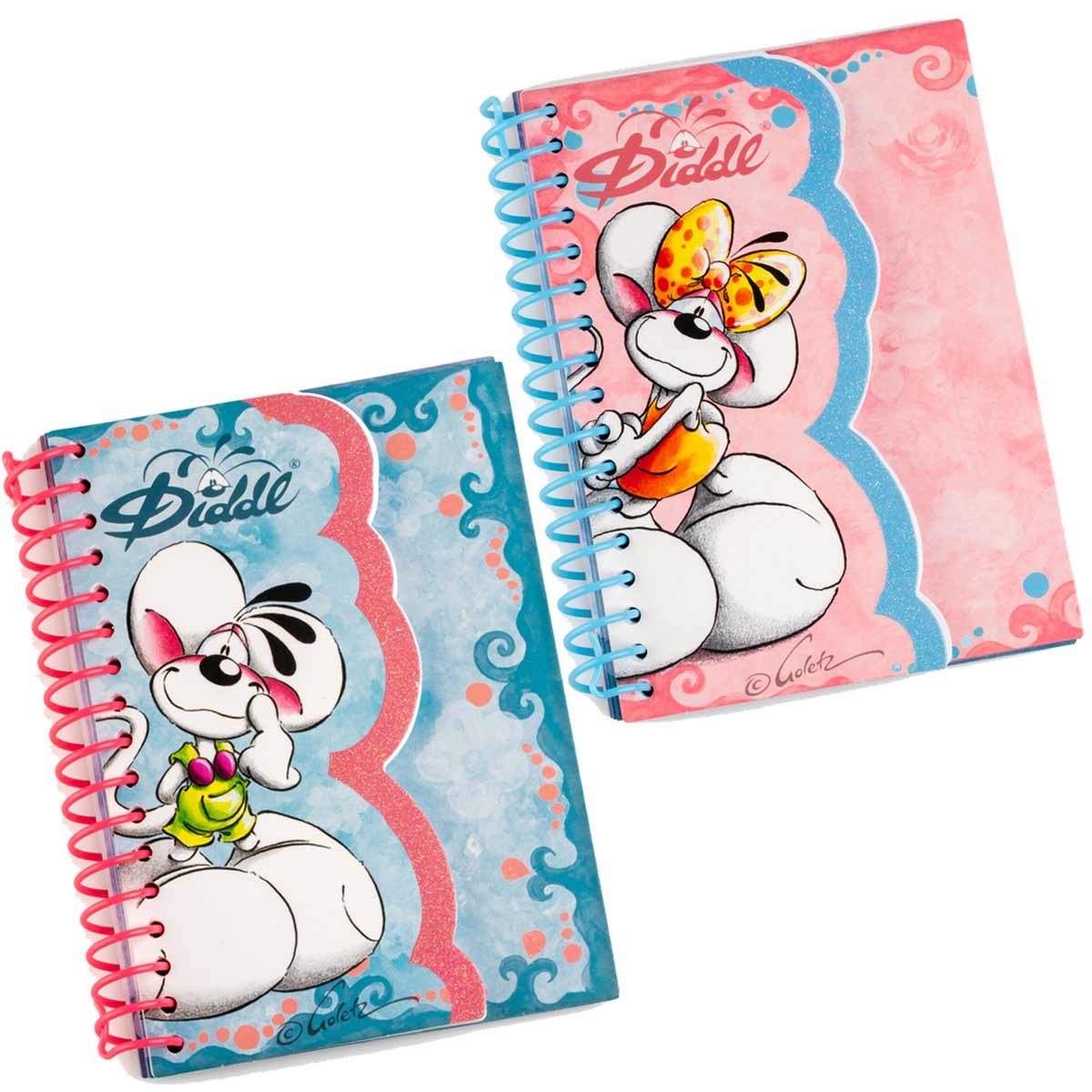 petit carnet A6 avec des formes pour dessiner de la marque Diddl chez Le béguin de Charlie