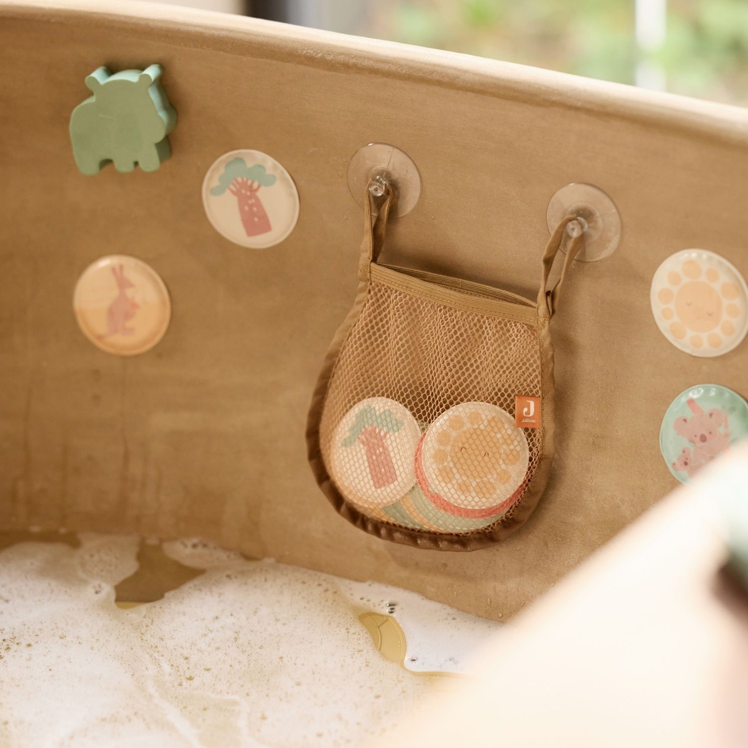 filet avec jeu du memorie pour bébé et enfant pour jouer dans le bain - Jollein
