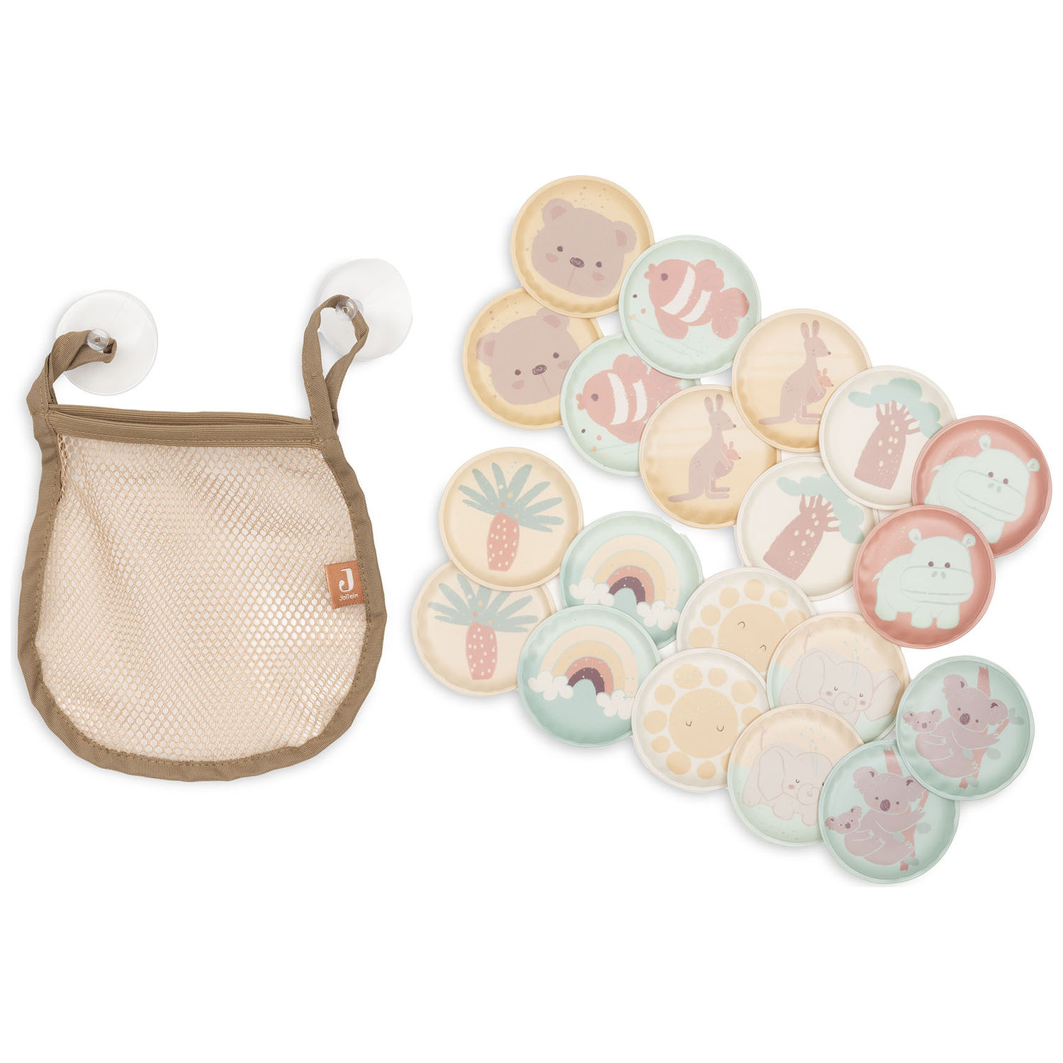 jeu du mémory pour le bain pour enfant et bébé de la marque Jollein chez Le béguin de Charlie