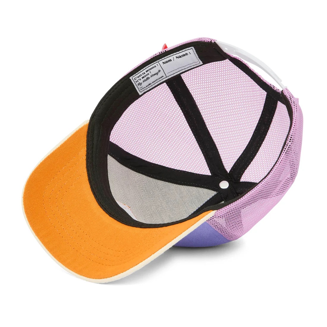 casquette enfant mini iris accessoire pour toute la famille violet pour l'été de la marque Hello Hossy