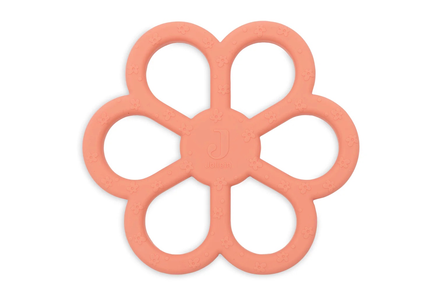 anneau de dentition en forme de fleur pour les bébé et poussées dentaires de la marque Jollein chez Le béguin de Charlie